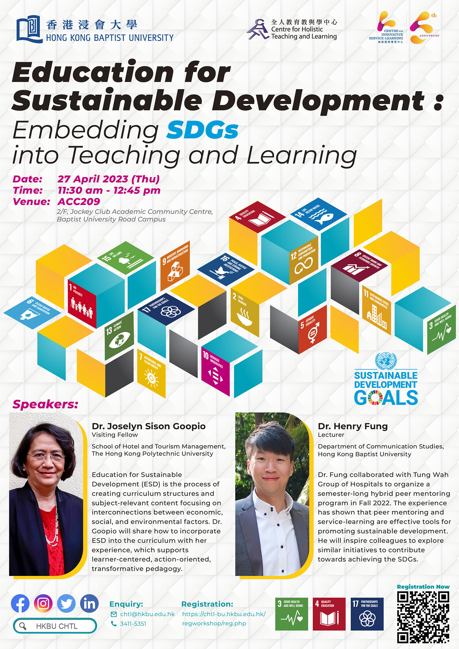 Education for Sustainable Development: Embedding SDGs into Teaching and Learning
