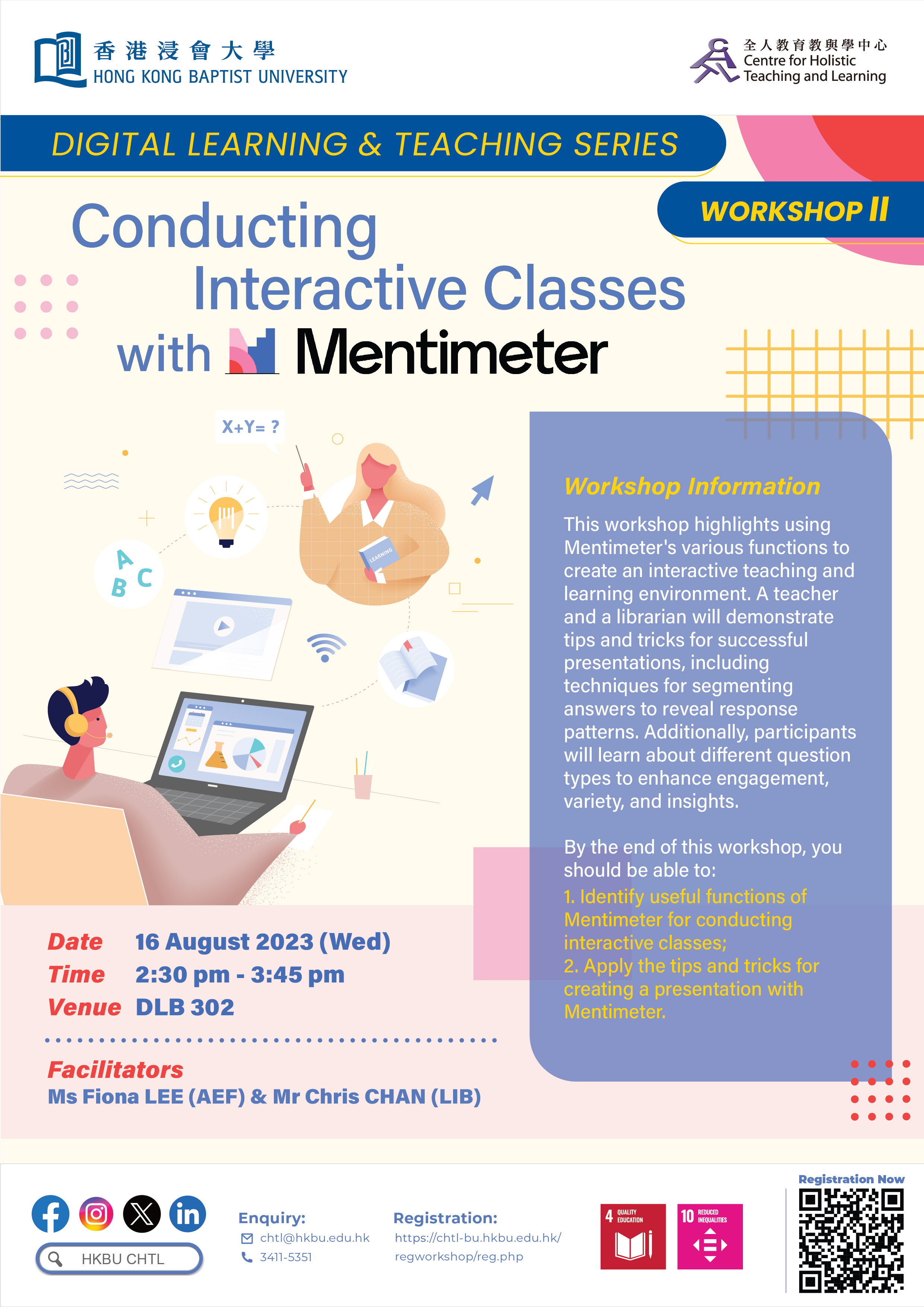 Workshop II: Conducting Interactive Classes with Mentimeter