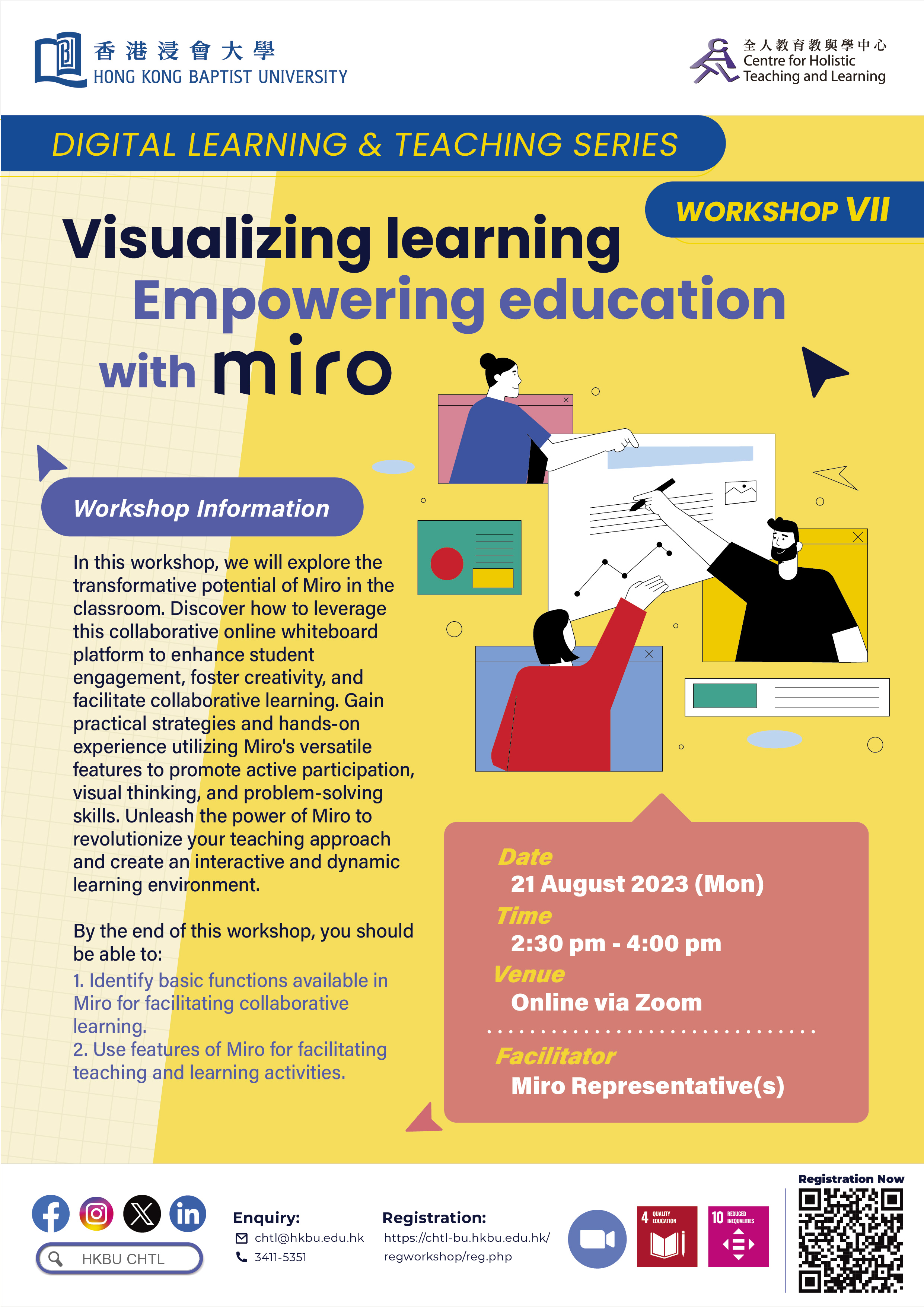 Workshop VII: Visualizing Learning: Empowering Education with Miro
